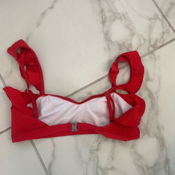 SUBOO Red Ruffle Bikini Top - Picture 2 of 3